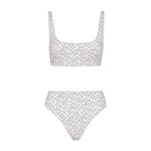 Fendi x Skims White Reversible Two-Piece Swimsuit